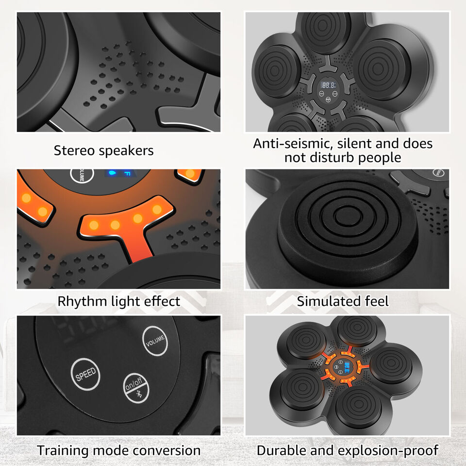 Boxing Machine Wall Target Training with Bluetooth Connectivity and Gloves