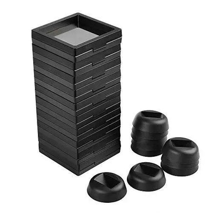 Set of 10 Pcs Black 3D Floating Frame Display Holder Stands