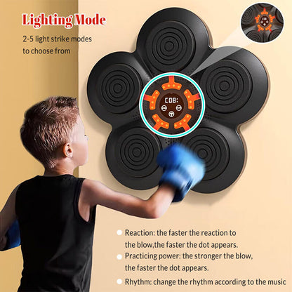 Boxing Machine Wall Target Training with Bluetooth Connectivity and Gloves