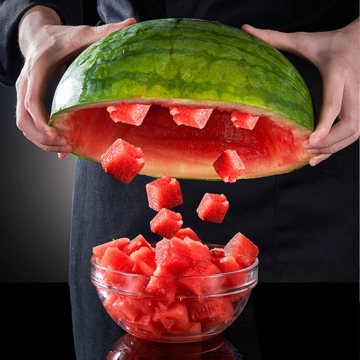 Effortless Watermelon Cutting Made Fun with the Windmill Shape Slicer | Stainless Steel Cutter